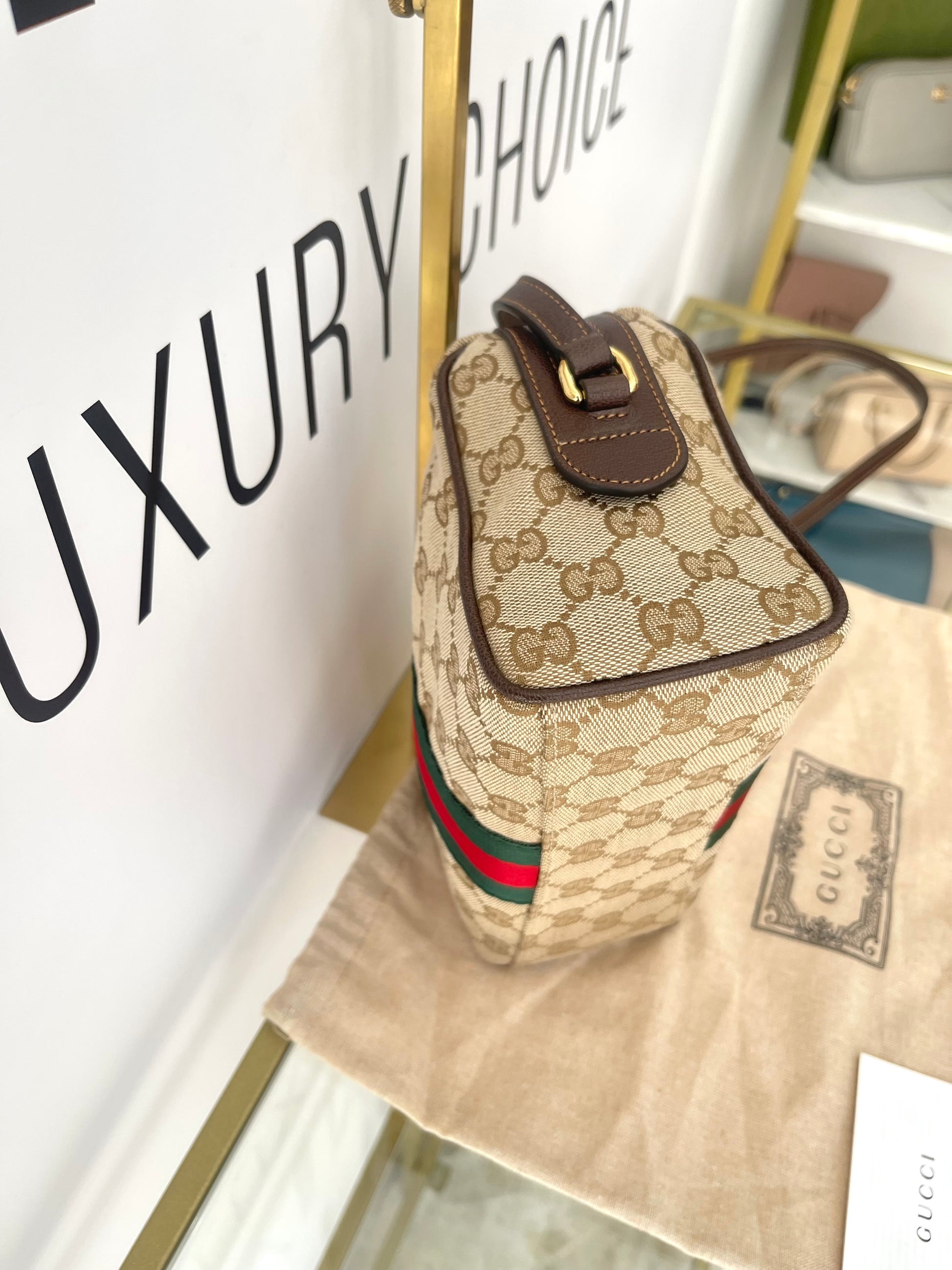 Borsa Camera Bag Horsebit Web Gucci