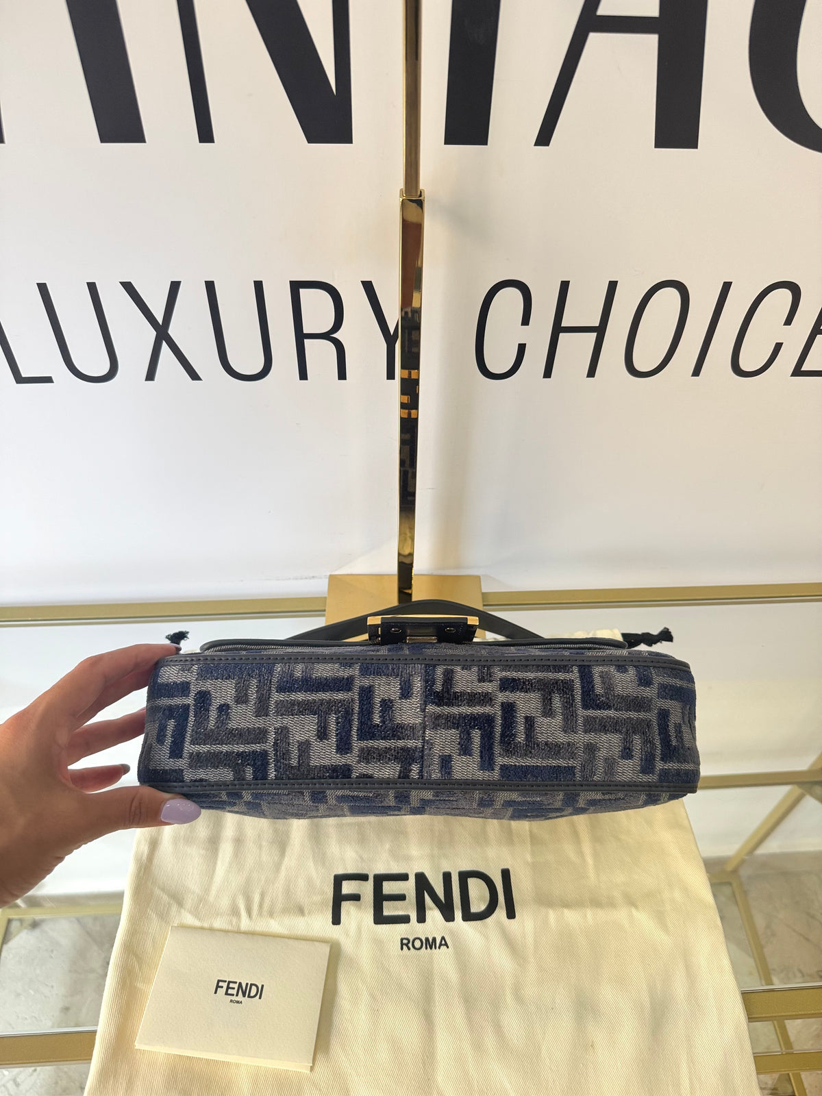 Borsa Baguette FF Fendi