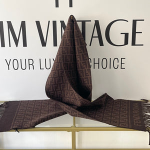 Sciarpa con motivo FF jacquard Fendi