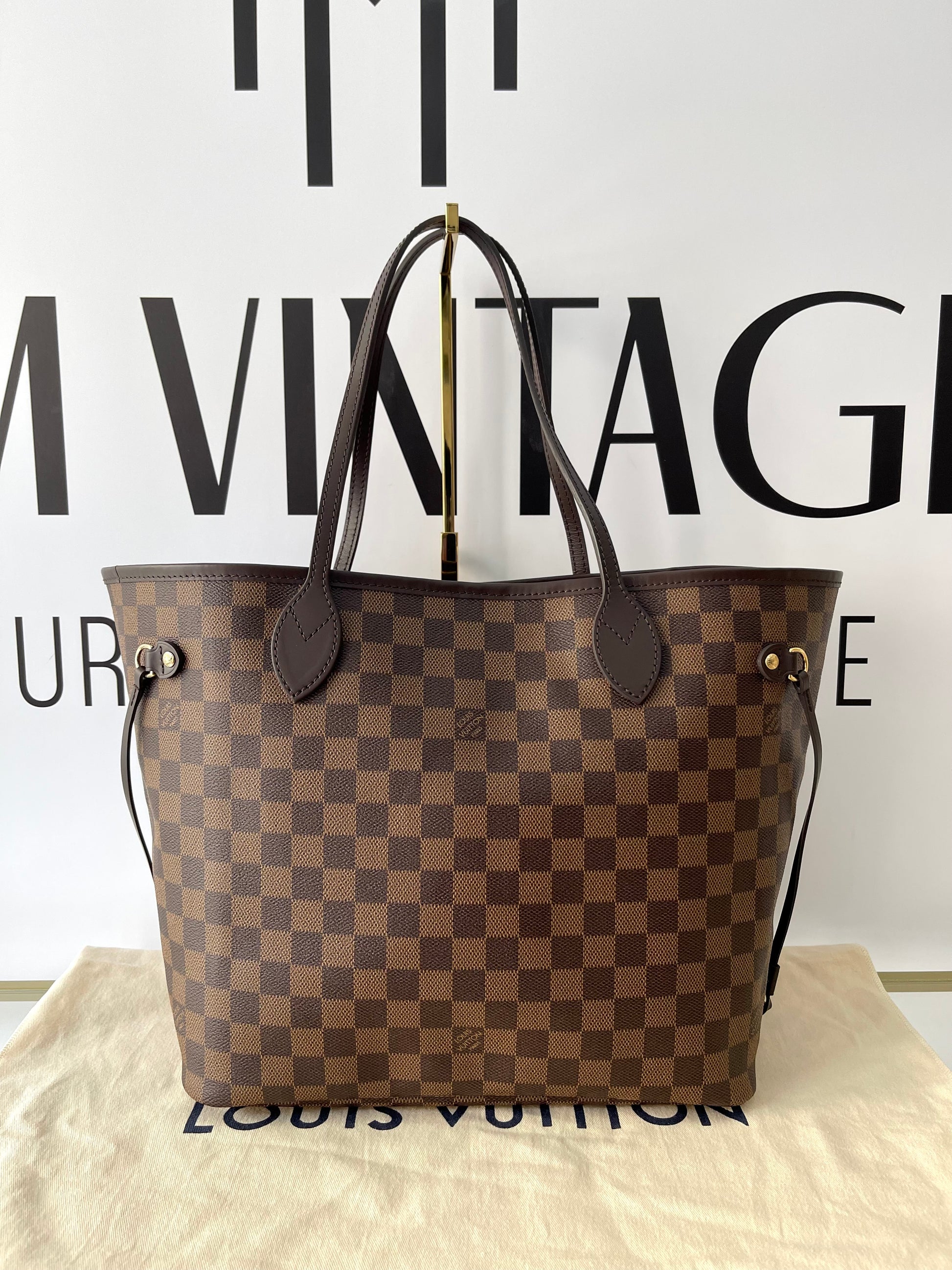 Borsa Neverfull MM Damier Ebène Louis Vuitton