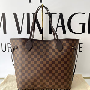 Borsa Neverfull MM Damier Ebène Louis Vuitton
