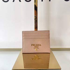 Portacarte in Saffiano Prada cipria