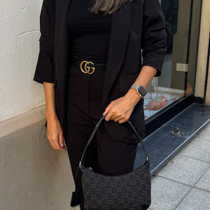 Borsa Horsebit Slim in Denim Gucci