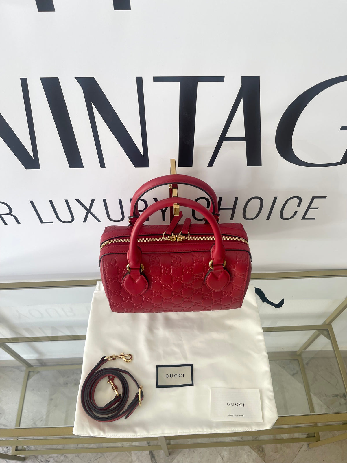 Bauletto Boston Guccissima Gucci
