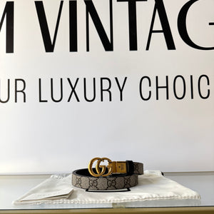 Cintura reversibile GG Marmont Supreme 2 cm Gucci