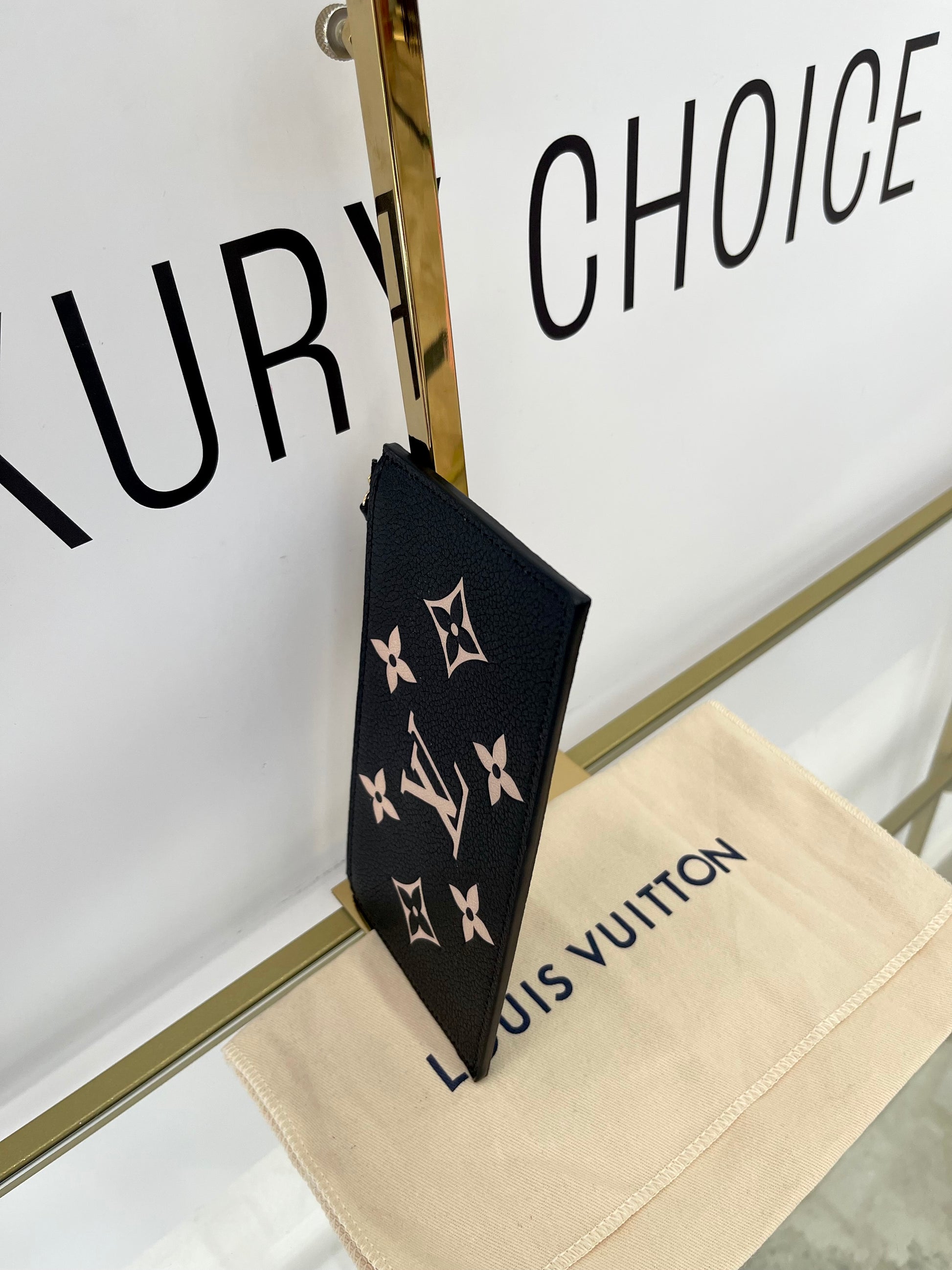 Pochette Félicie Monogram Empreinte Bicolor Louis Vuitton