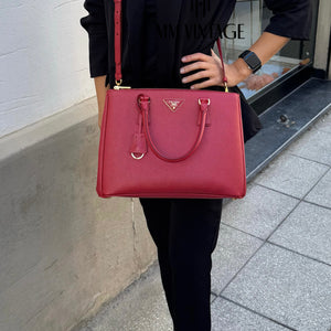 Borsa Galleria Large in Saffiano Prada