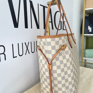 Borsa Neverfull MM Damier Azur Louis Vuitton