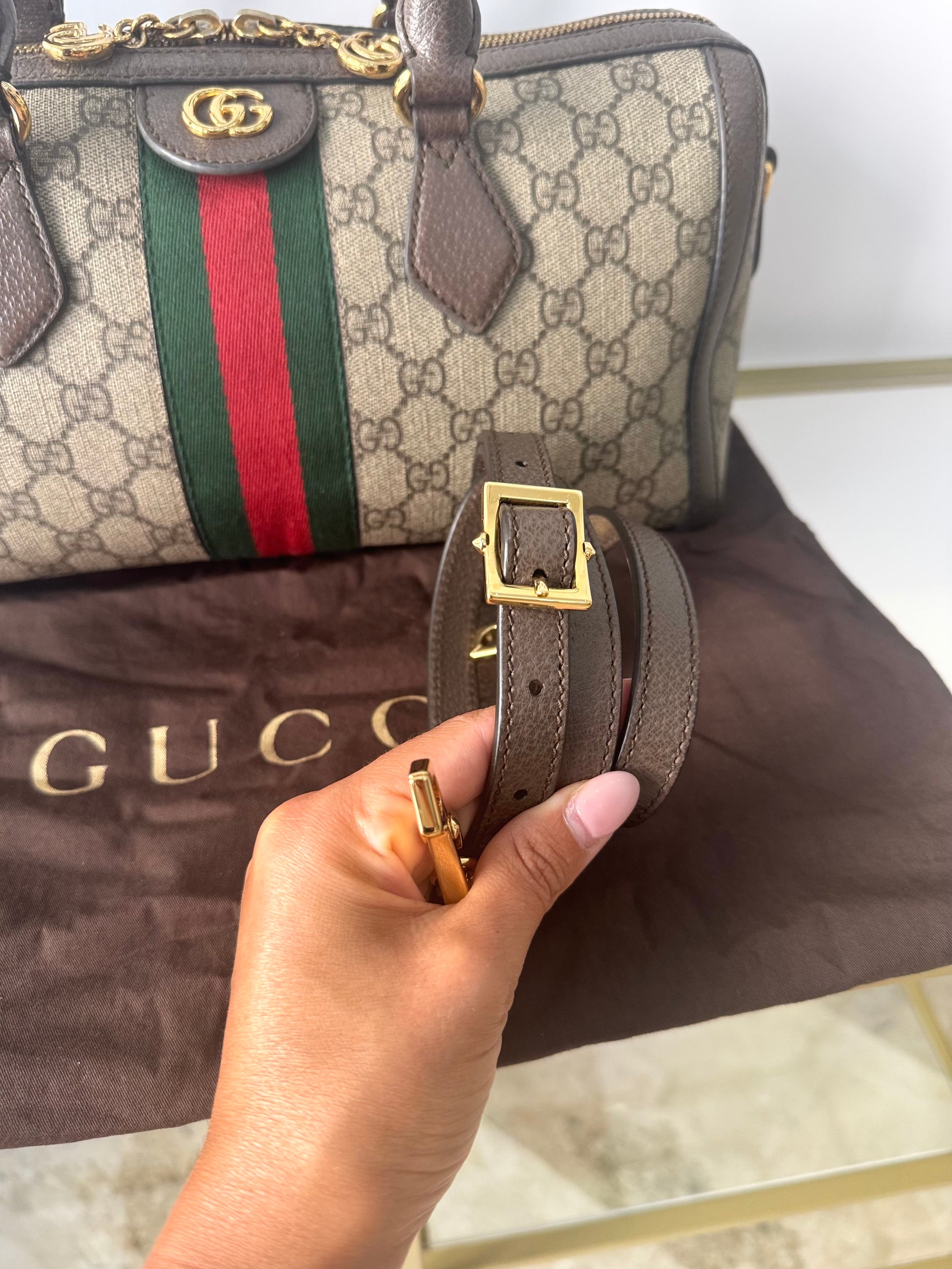 Borsa Bauletto Ophidia GG Supreme Gucci