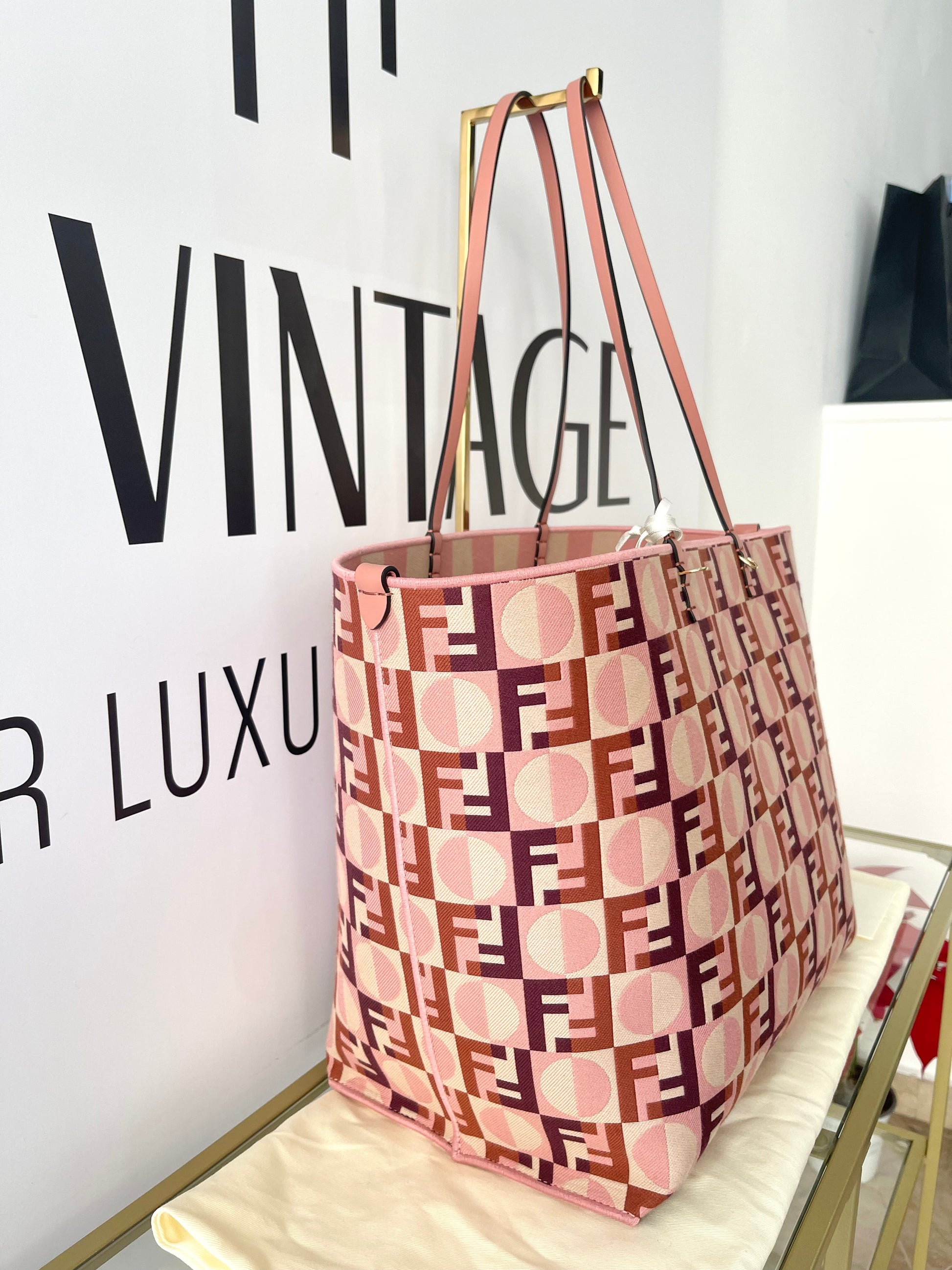 Borsa Shopping Roll Large reversibile Fendi