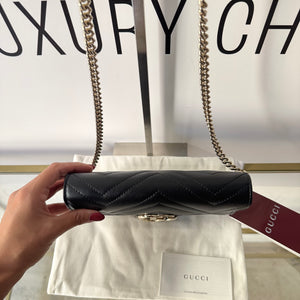 Wallet On Chain Marmont GG hw oro Gucci