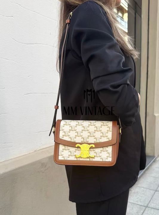 Borsa Teen Triomphe in tela Triomphe Celine