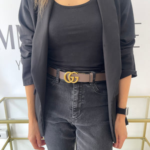 Cintura reversibile GG Marmont Supreme 3 cm Gucci