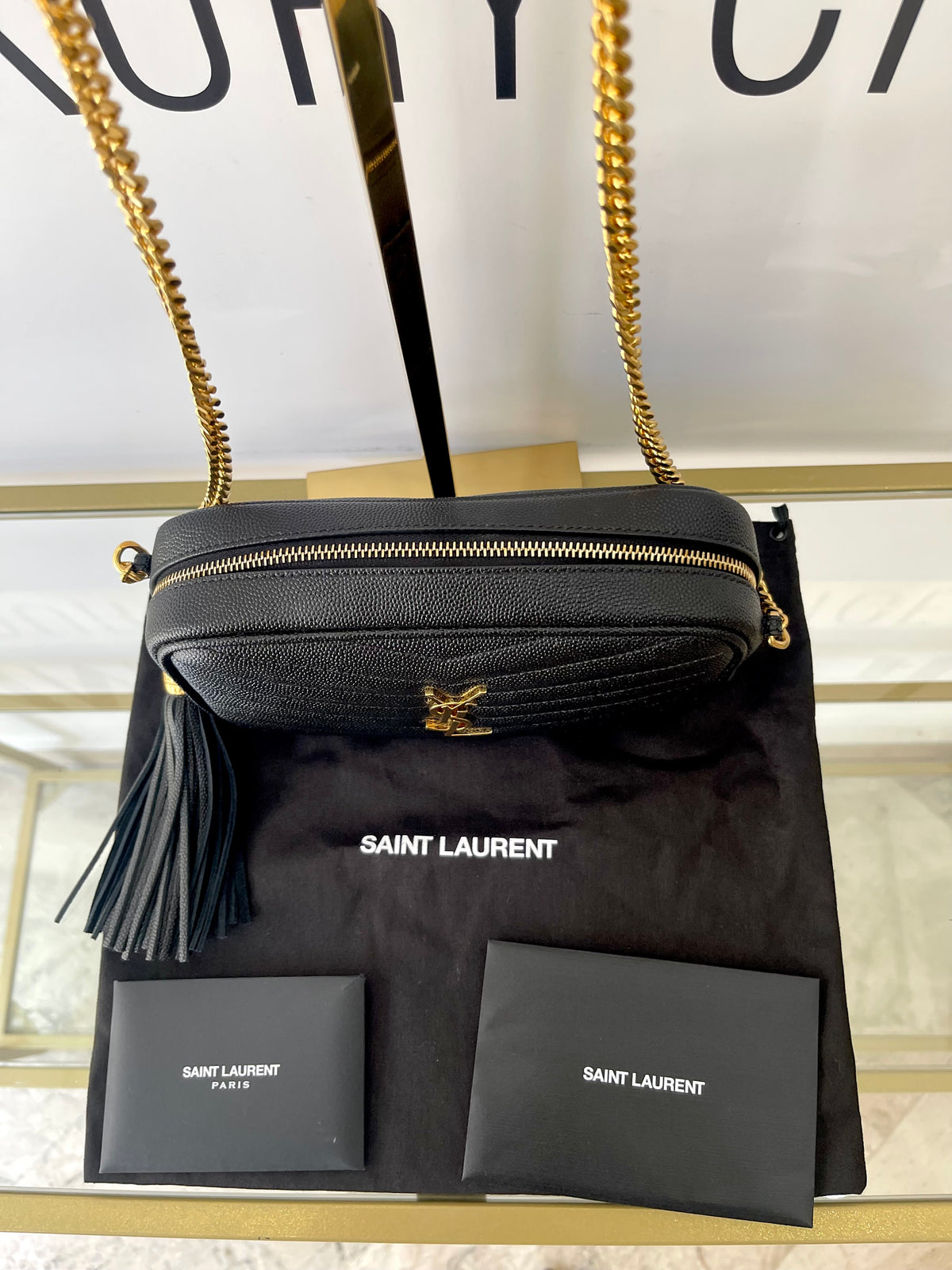 Borsa Mini Camera Lou Saint Laurent