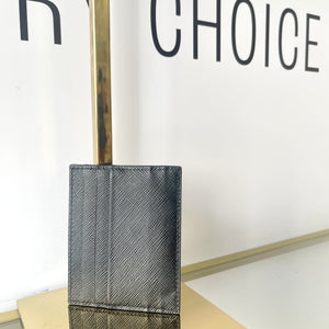 Portacarte in Saffiano nero Prada