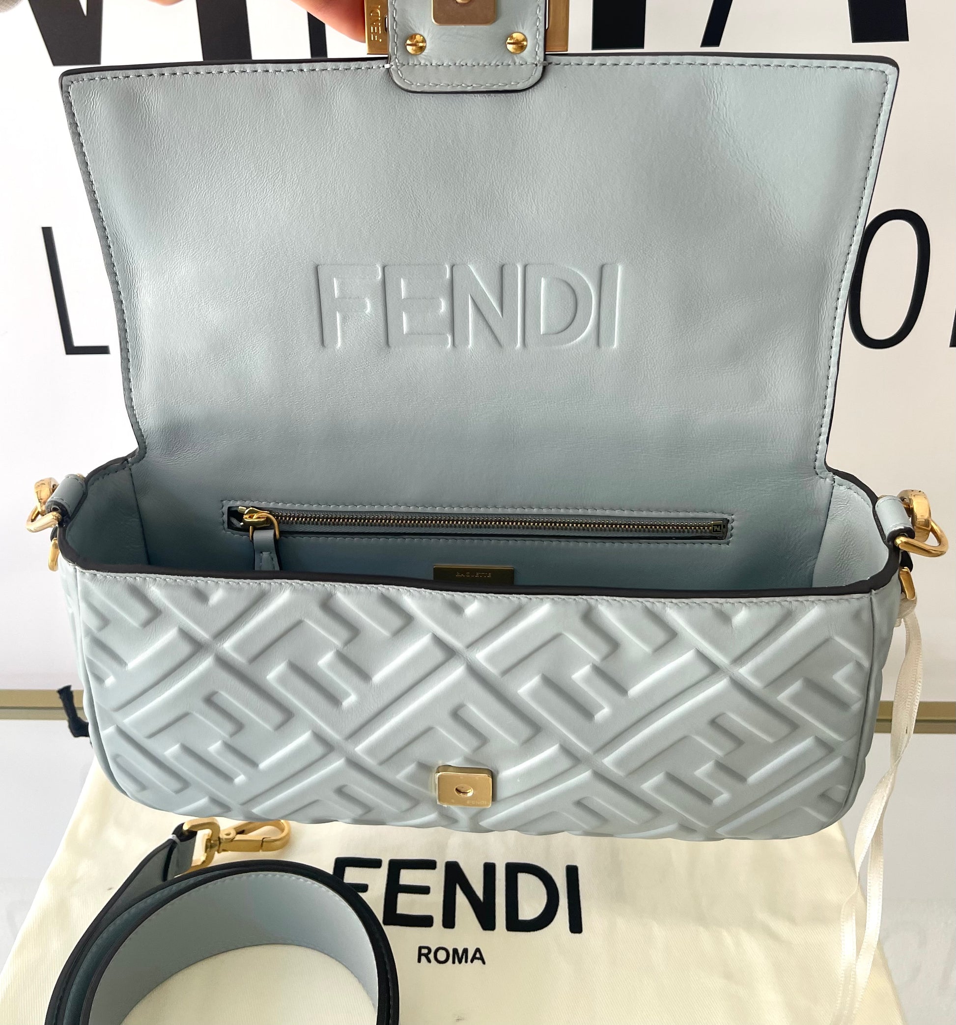 Borsa Baguette FF Fendi