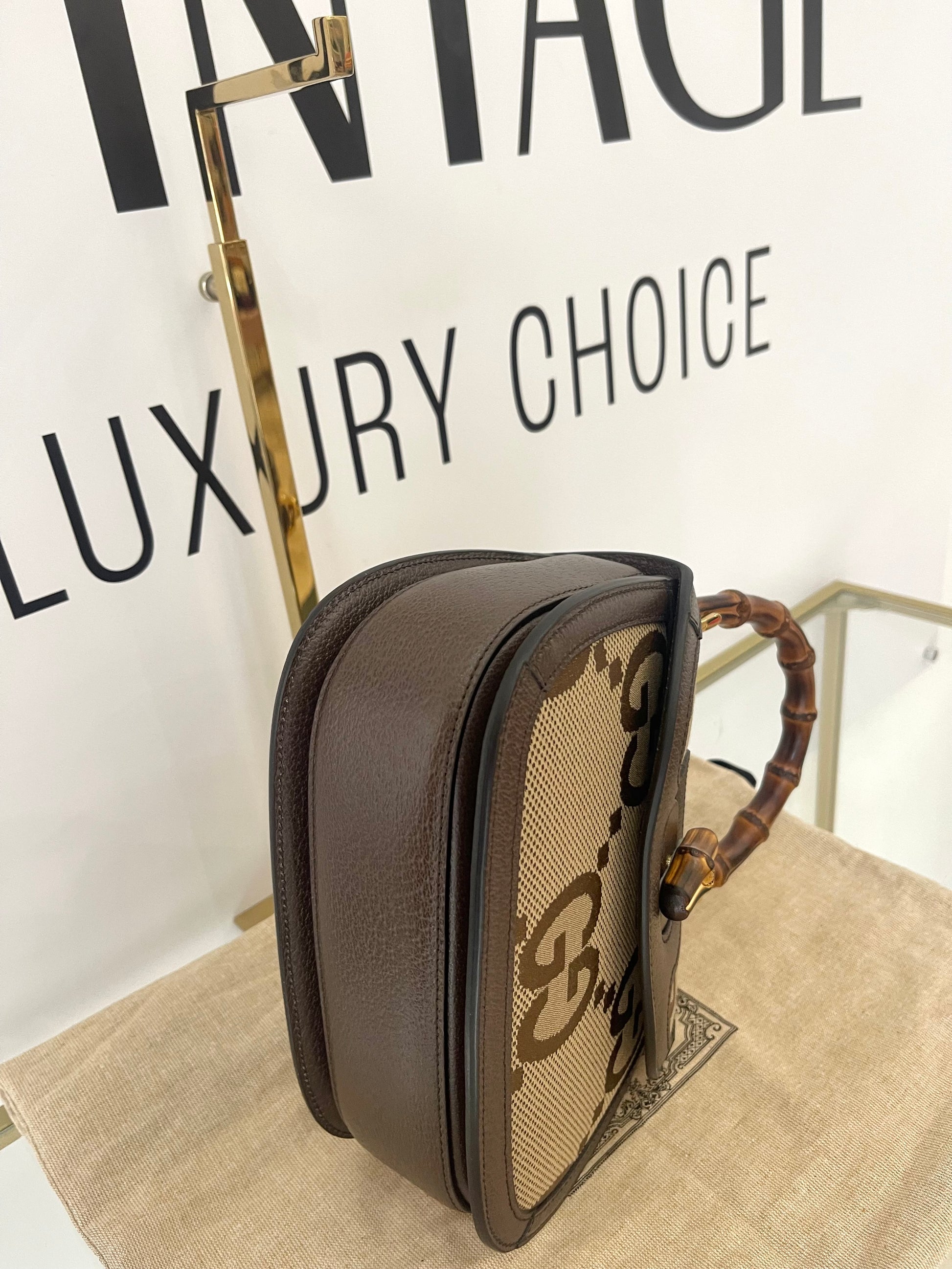 Borsa Bamboo 1947 Jumbo GG Gucci