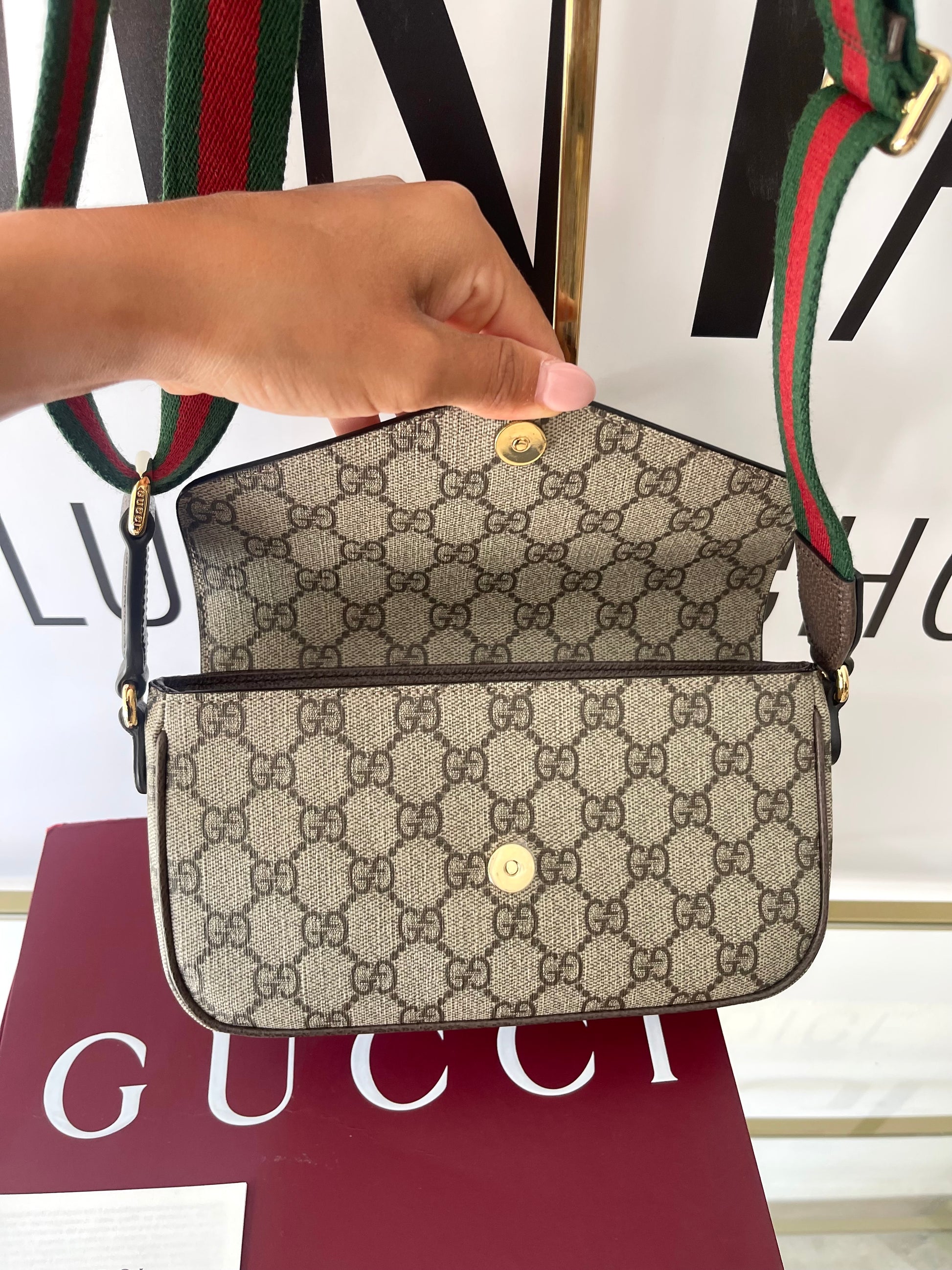 Pochette Ophidia GG Supreme Gucci