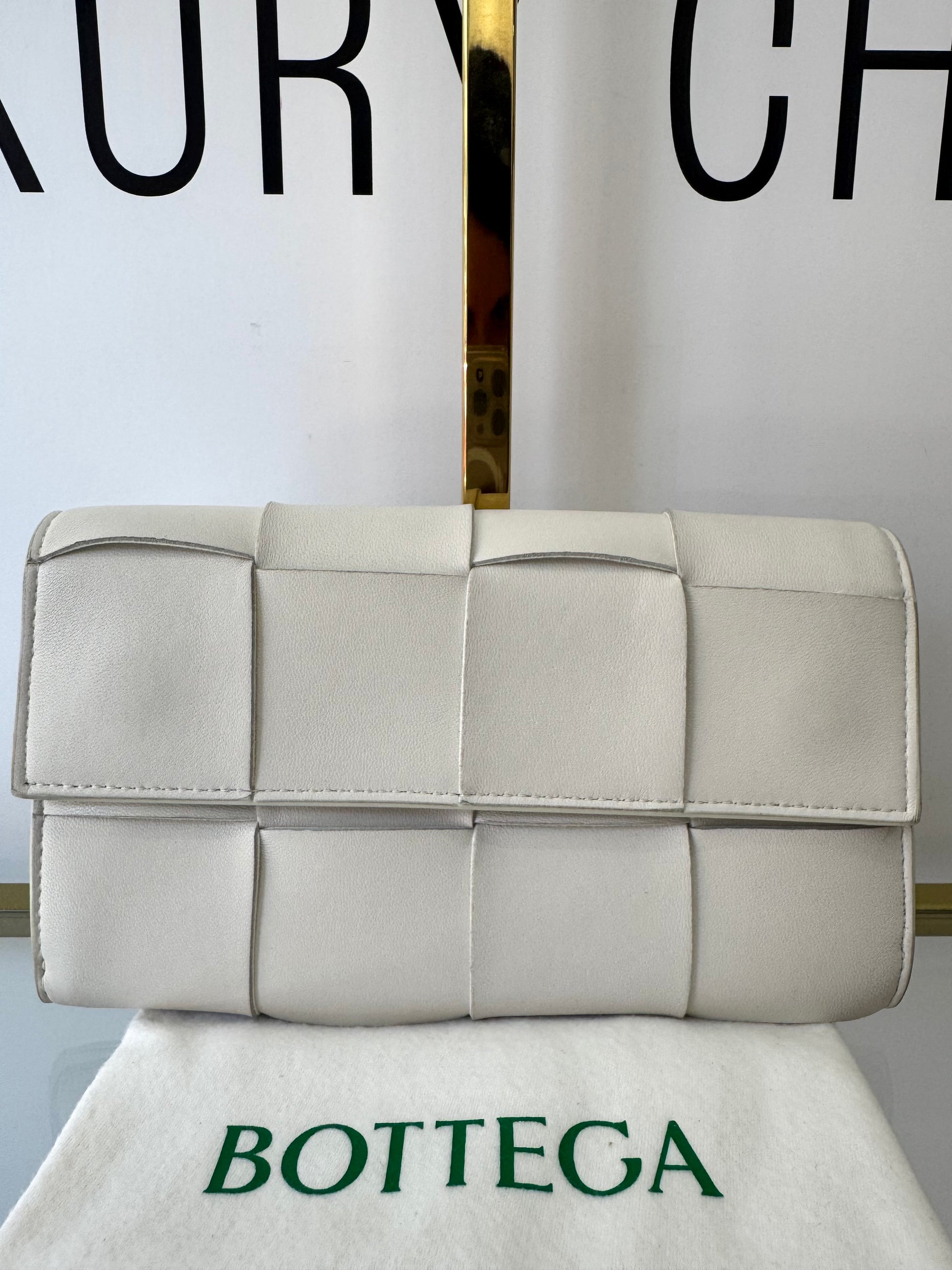 Portafoglio Cassette bianco Bottega Veneta