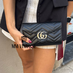 Wallet On Chain Marmont GG hw oro Gucci
