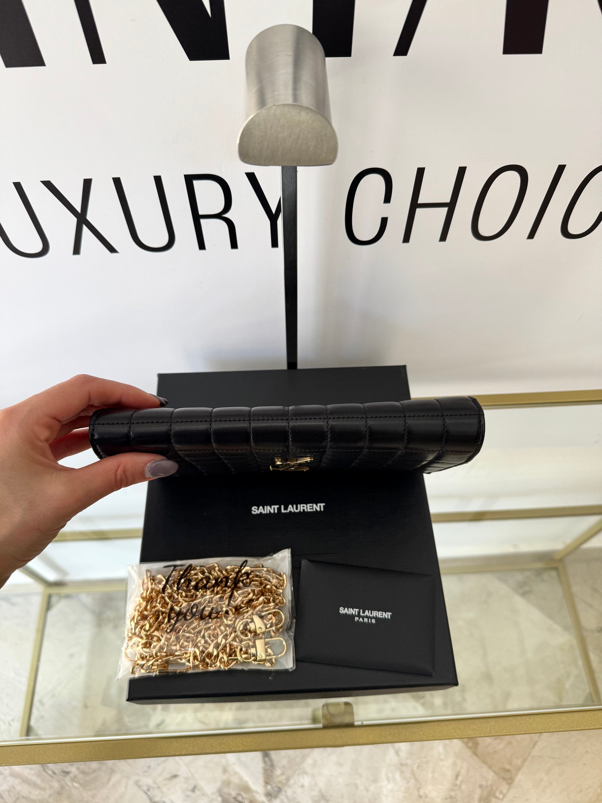 Pochette Cassandre matelassé Saint Laurent