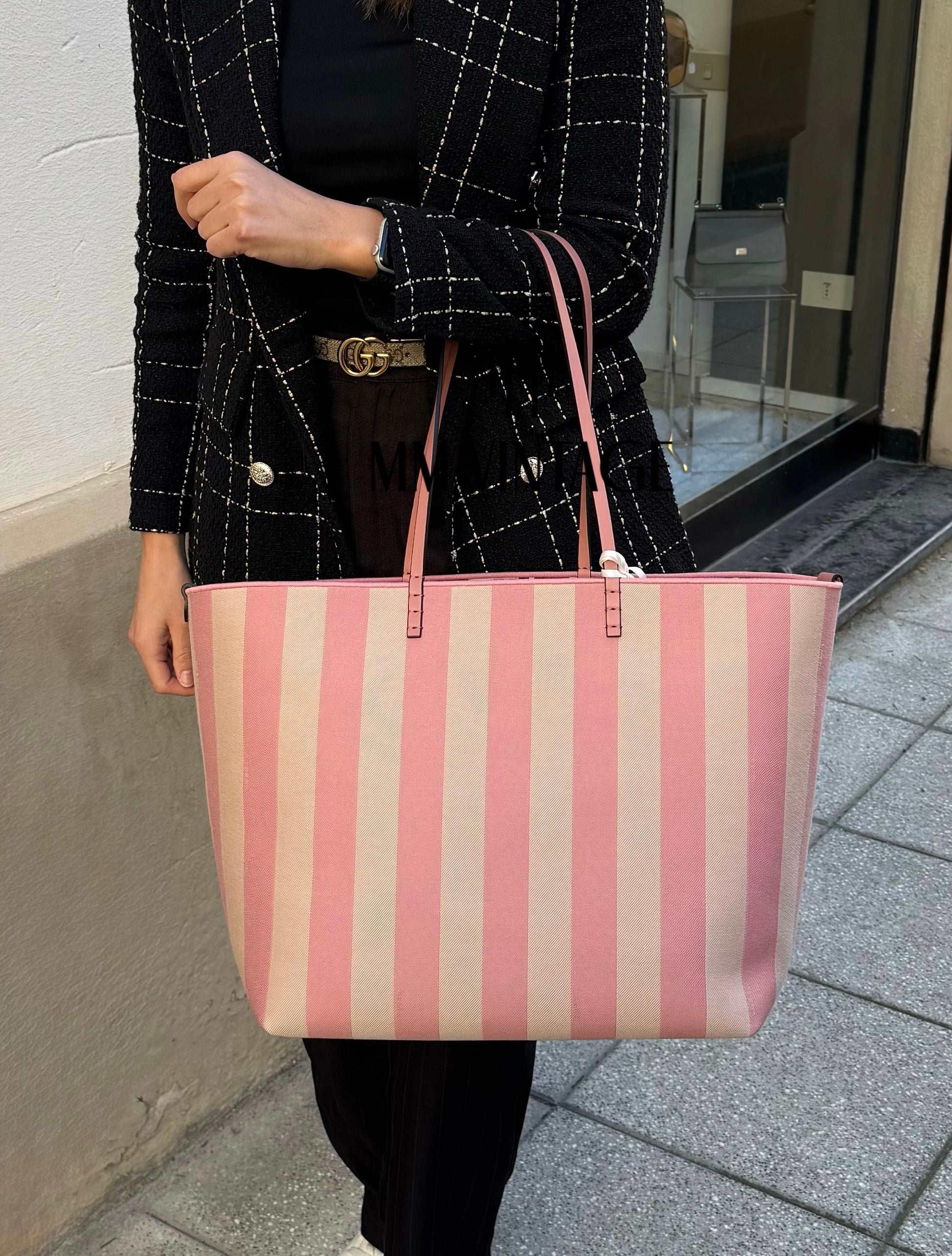 Borsa Shopping Roll Large reversibile Fendi