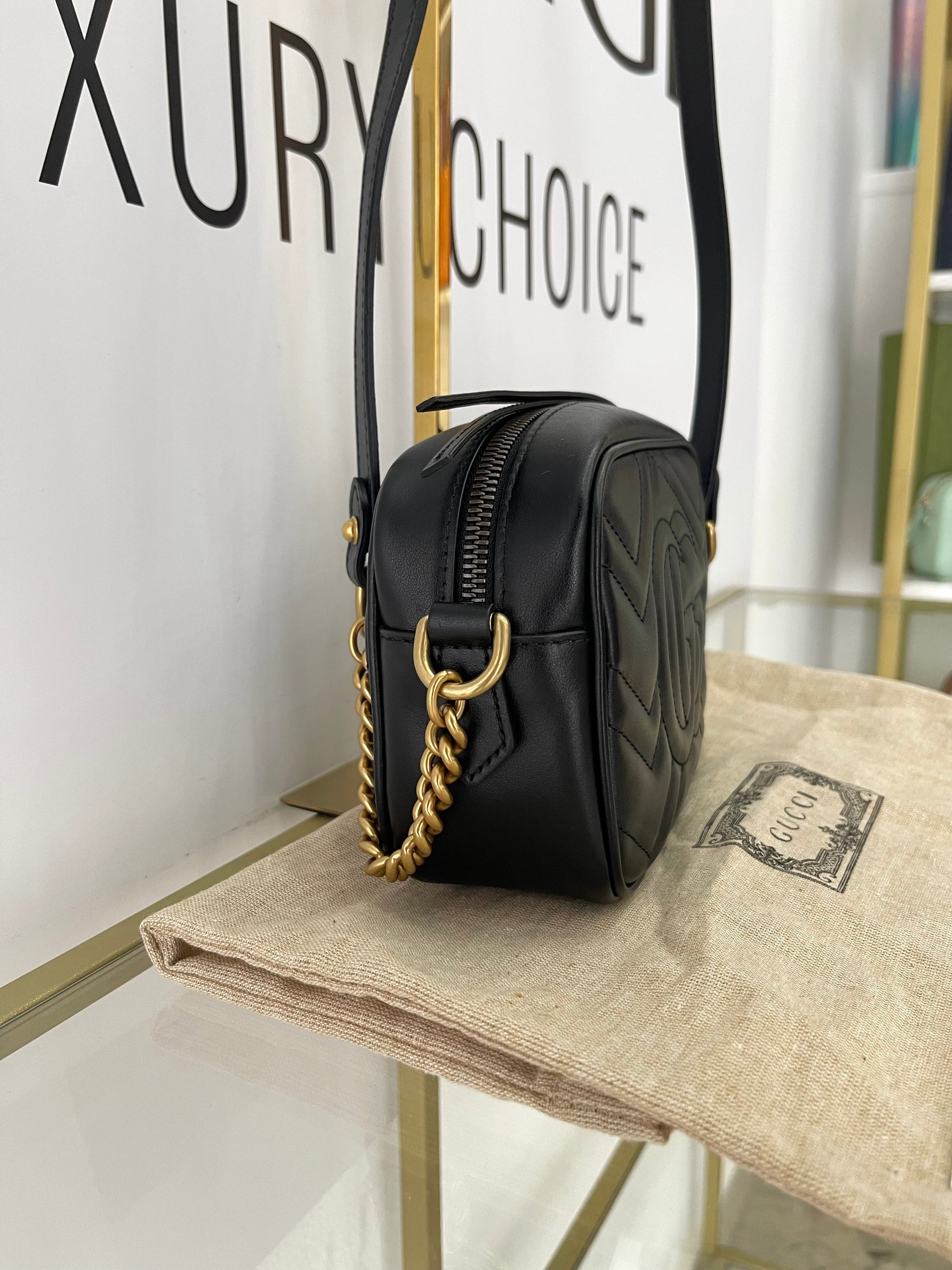 Borsa Mini Camera Bag GG Marmont Gucci