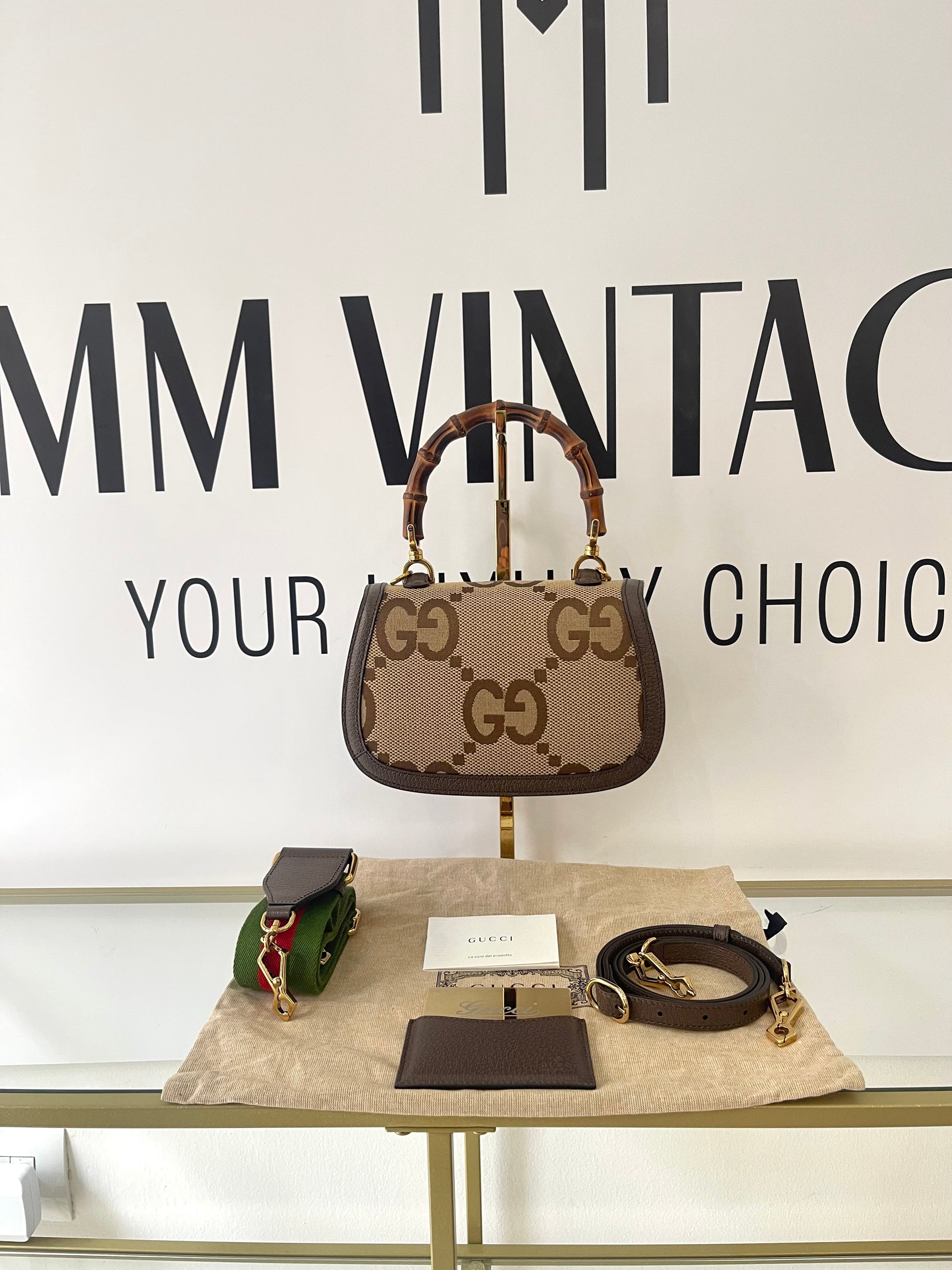 Borsa Bamboo 1947 Jumbo GG Gucci