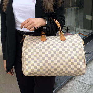 Borsa Speedy 35 Damier Azur Louis Vuitton