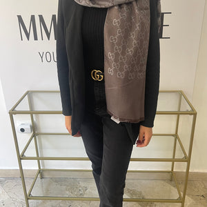 Stola GG in Lana e Seta reversibile Gucci