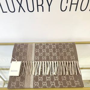Sciarpa GG con frange Gucci