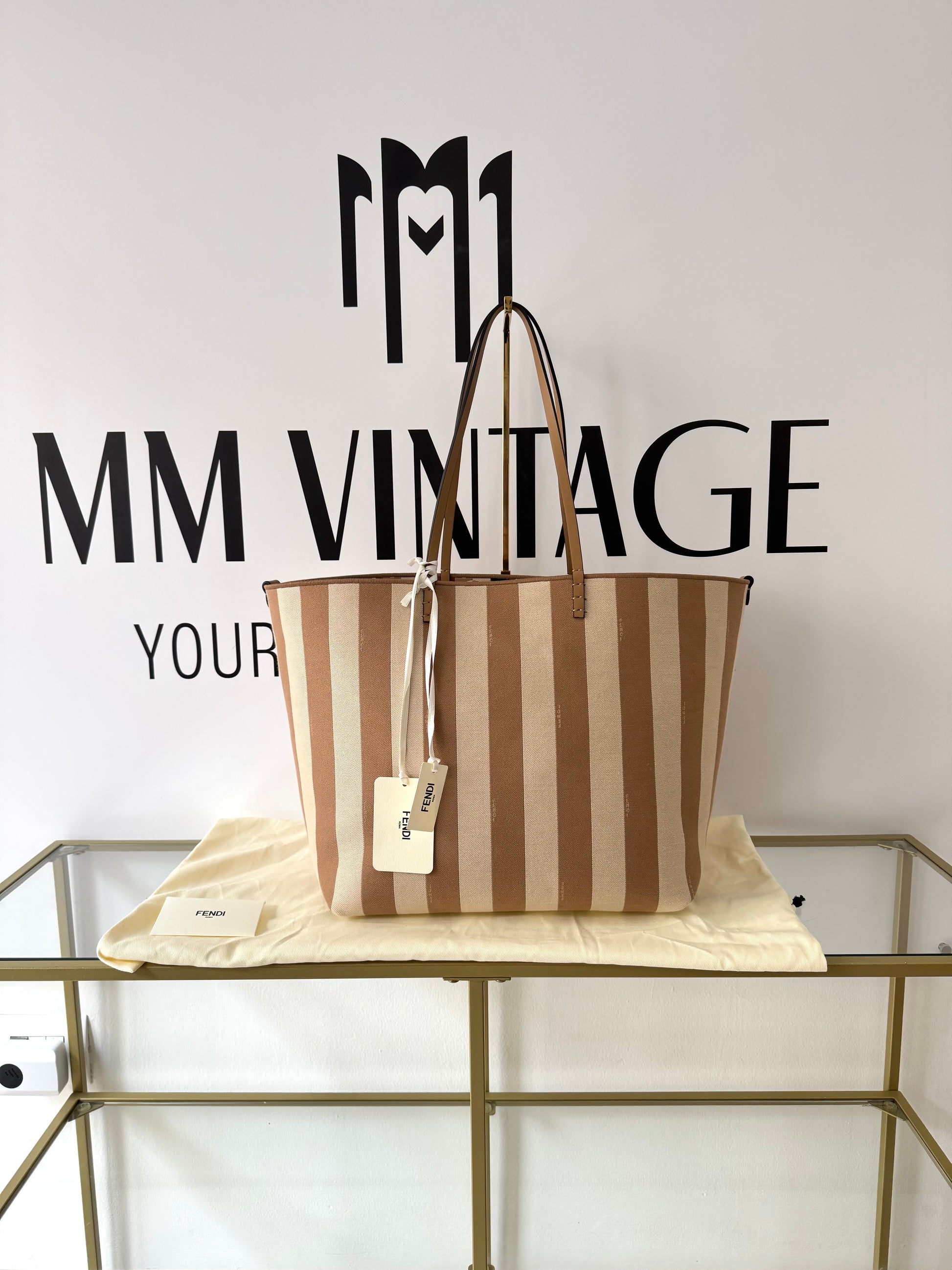 Borsa Shopping Roll Large Reversibile Fendi