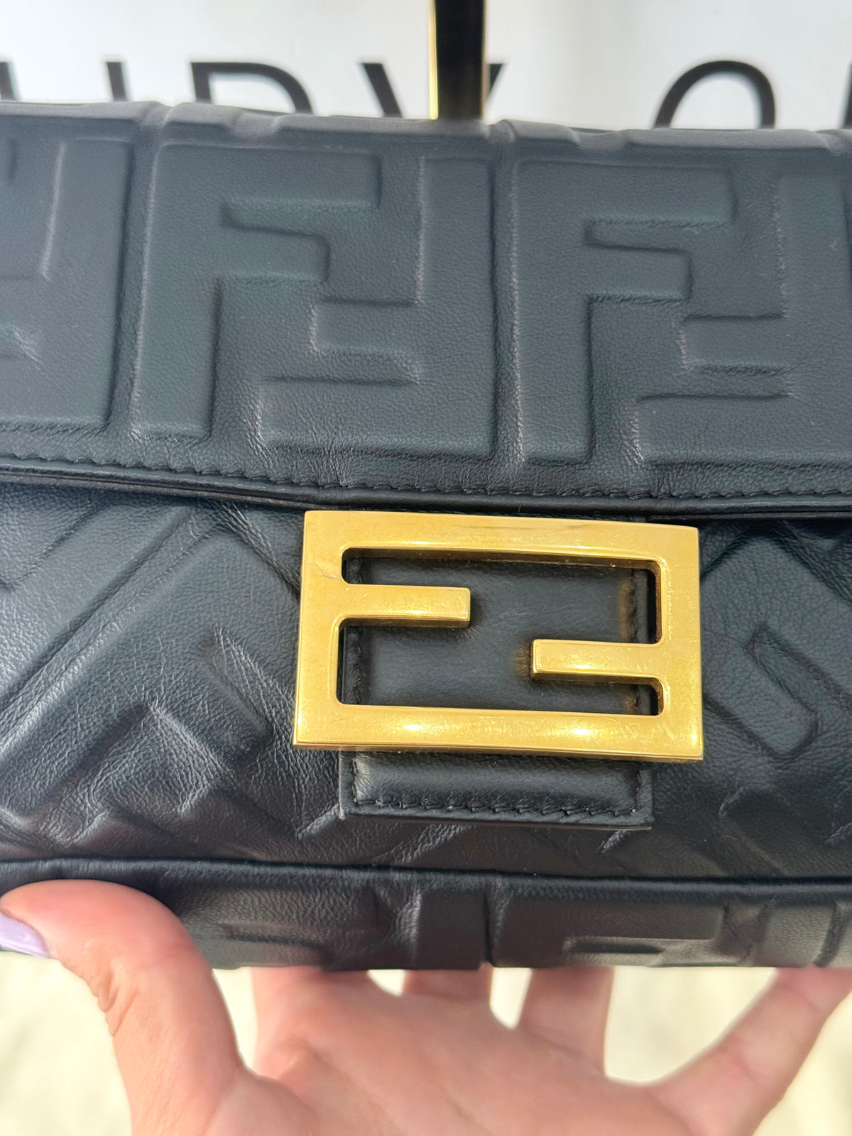 Borsa Baguette FF Fendi
