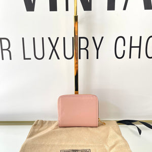 Portafoglio con logo Gucci rosa chiaro