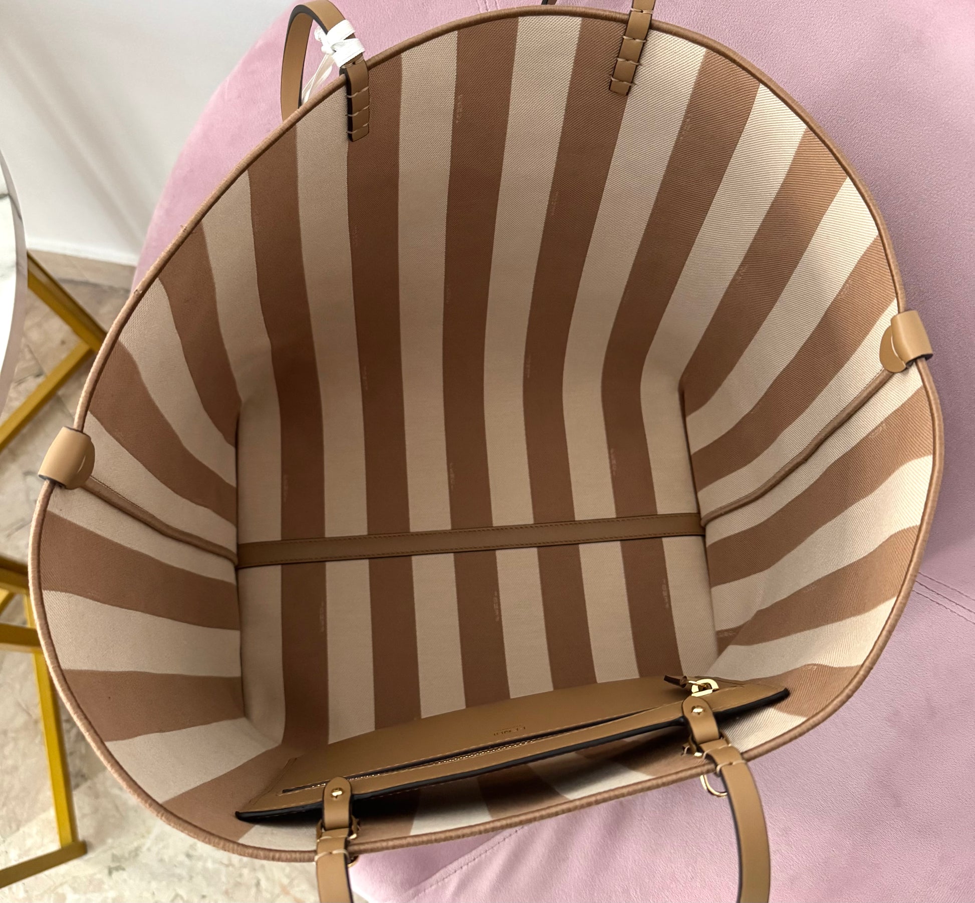 Borsa Shopping Roll Large Reversibile Fendi