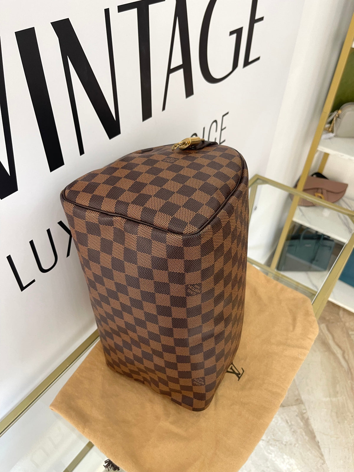 Borsa Speedy 30 Damier Ebène Louis Vuitton