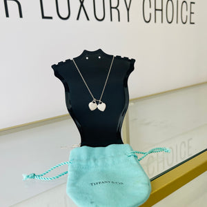 Girocollo cuori mini smaltato verde Tiffany