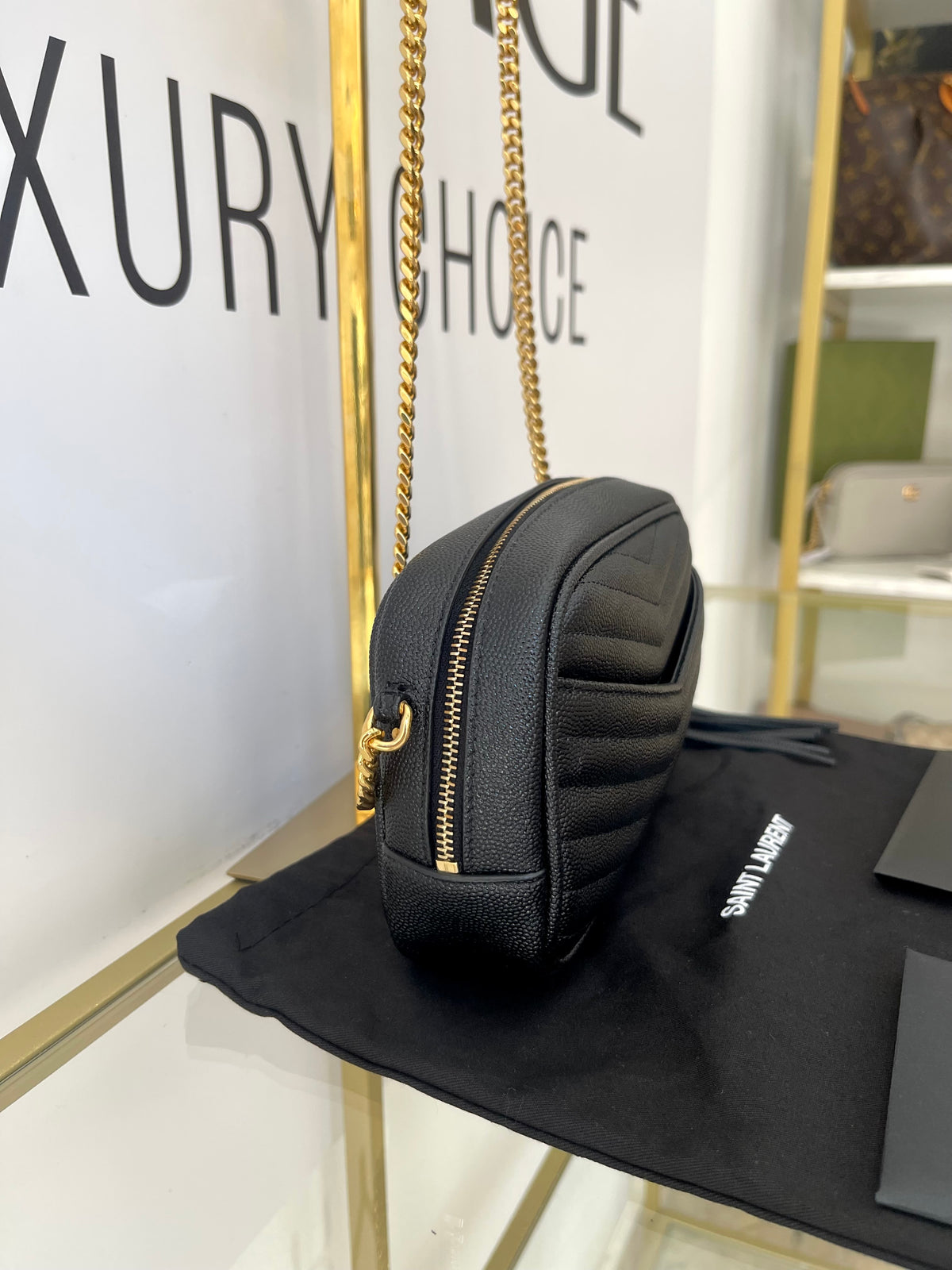 Borsa Mini Camera Lou Saint Laurent