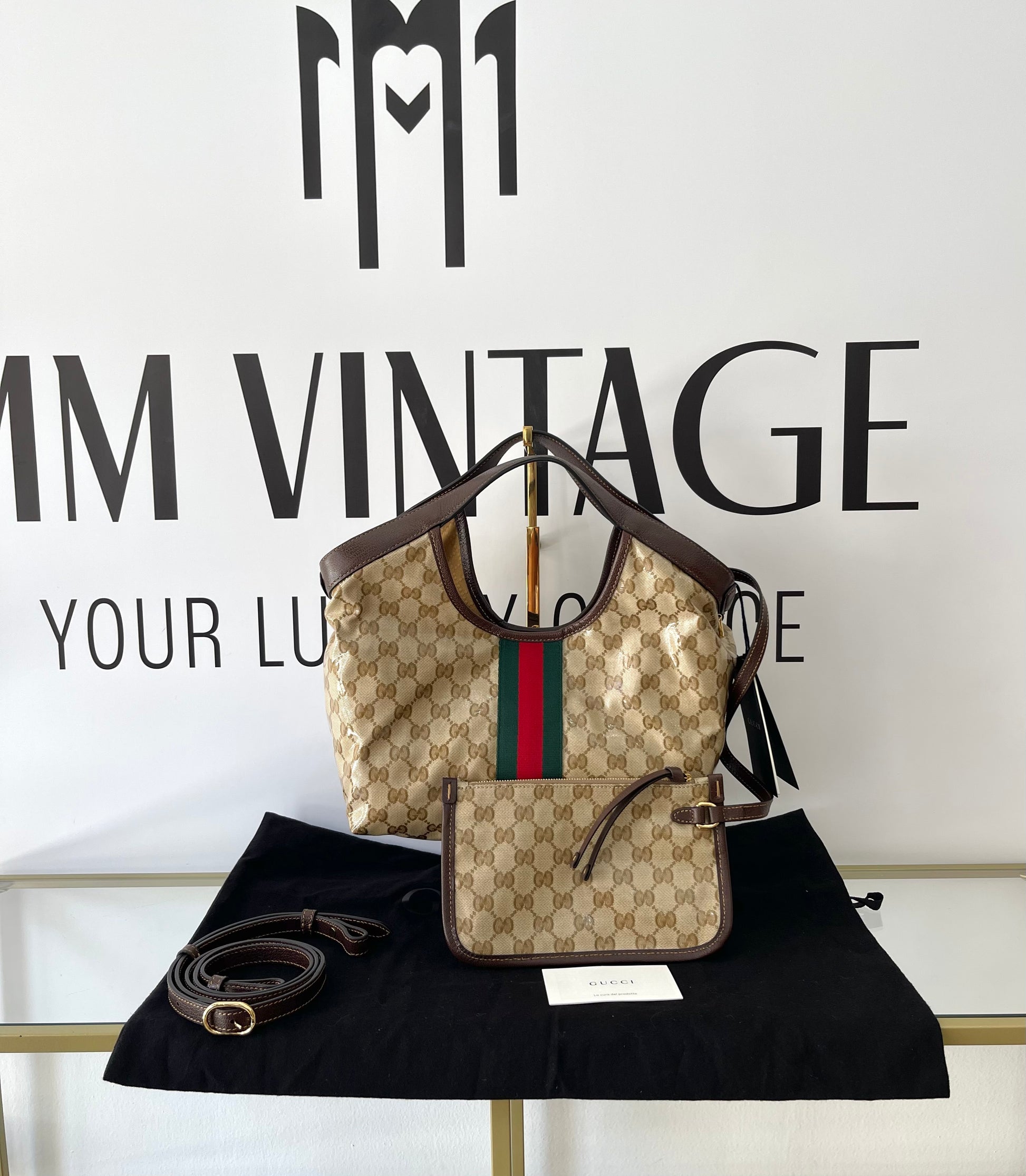 Borsa Shopping Giglio GG Crystal Gucci