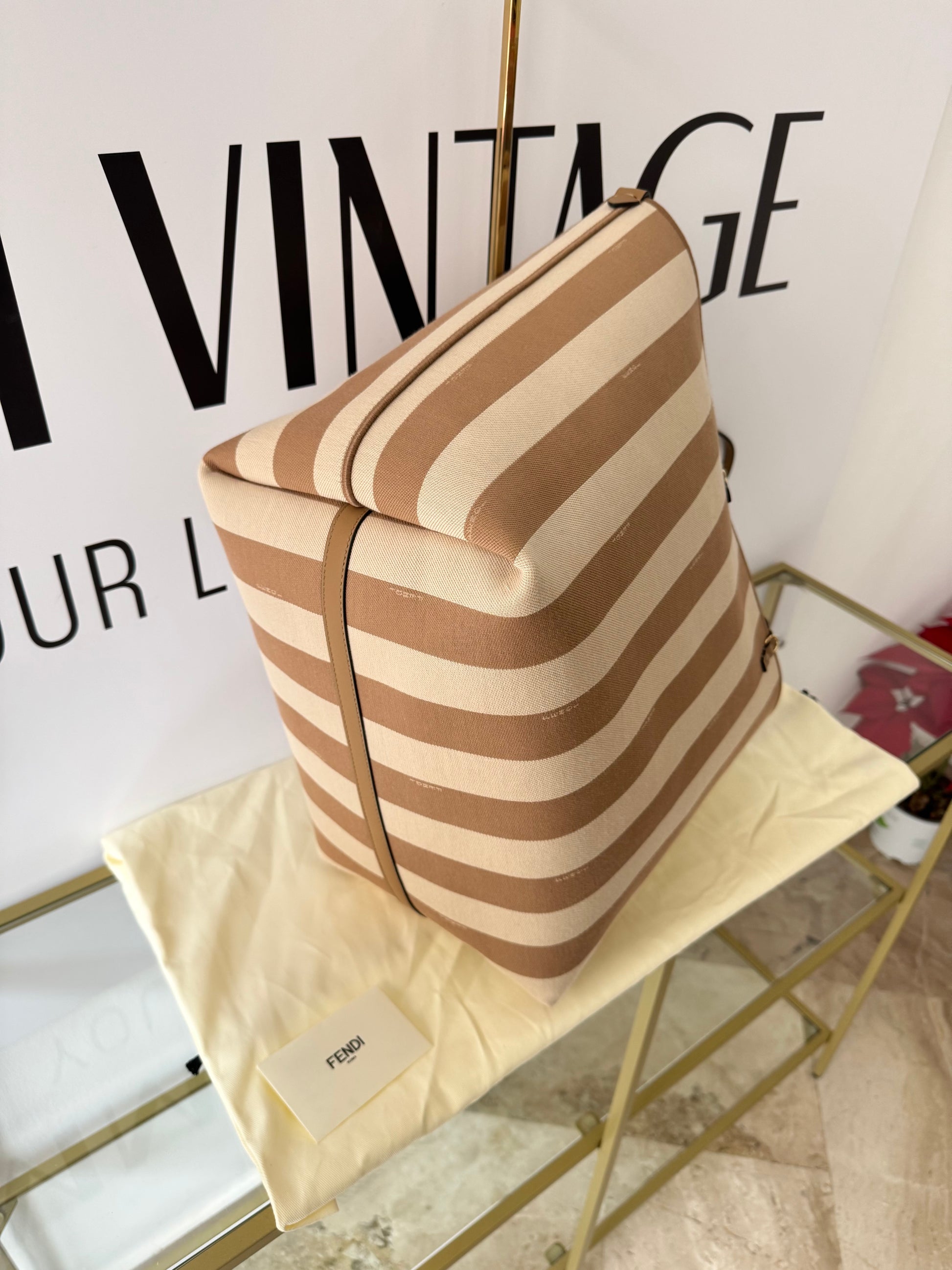 Borsa Shopping Roll Large Reversibile Fendi