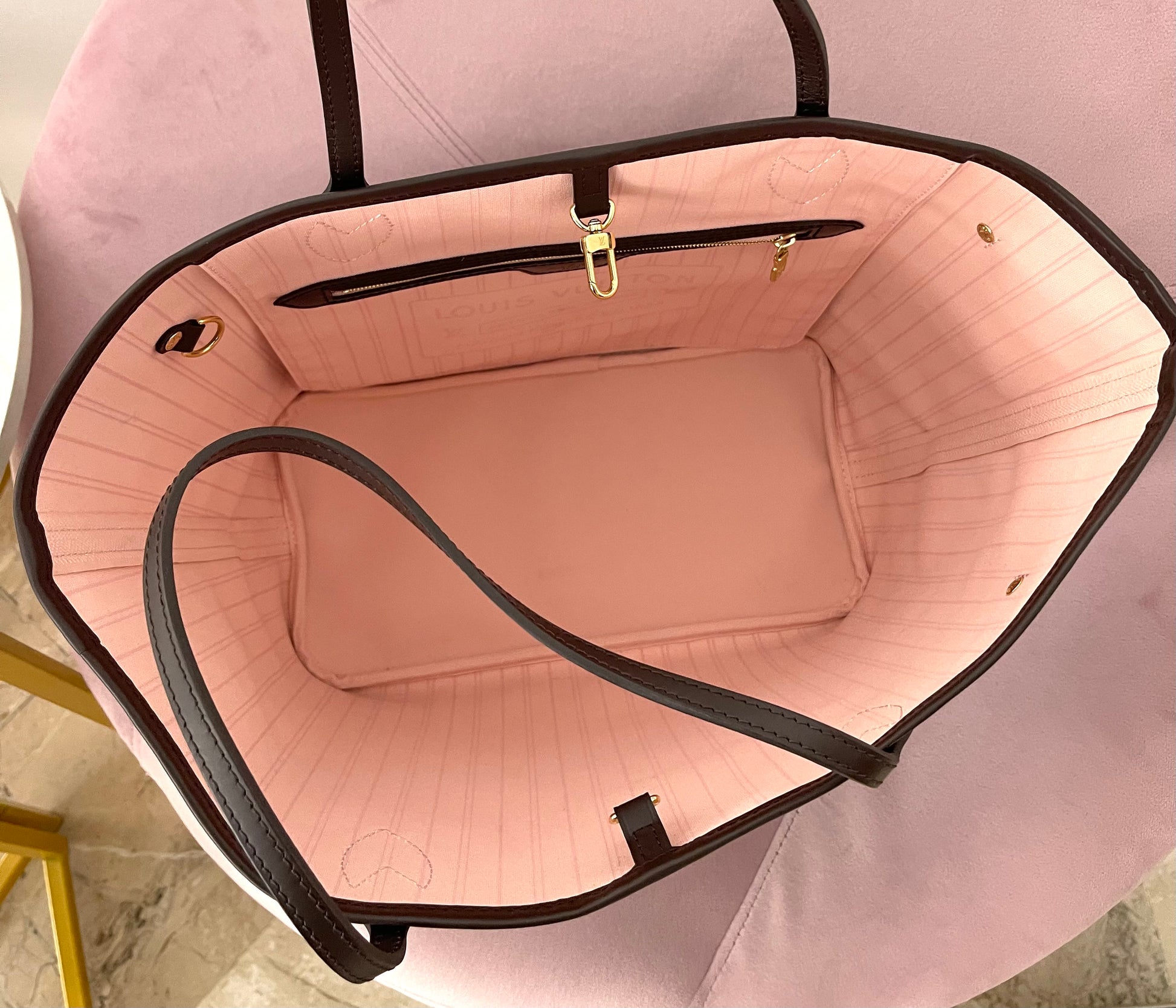 Borsa Neverfull MM Damier Ebène Louis Vuitton