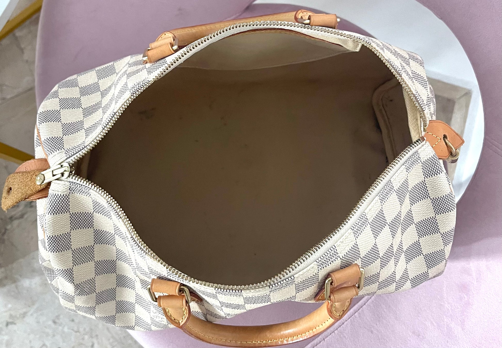 Borsa Speedy 35 Damier Azur Louis Vuitton