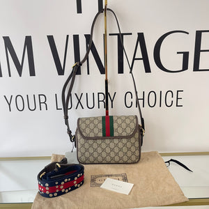 Borsa Ophidia GG Supreme dettaglio Web Gucci