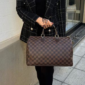 Borsa Speedy 35 Damier Ebène Louis Vuitton