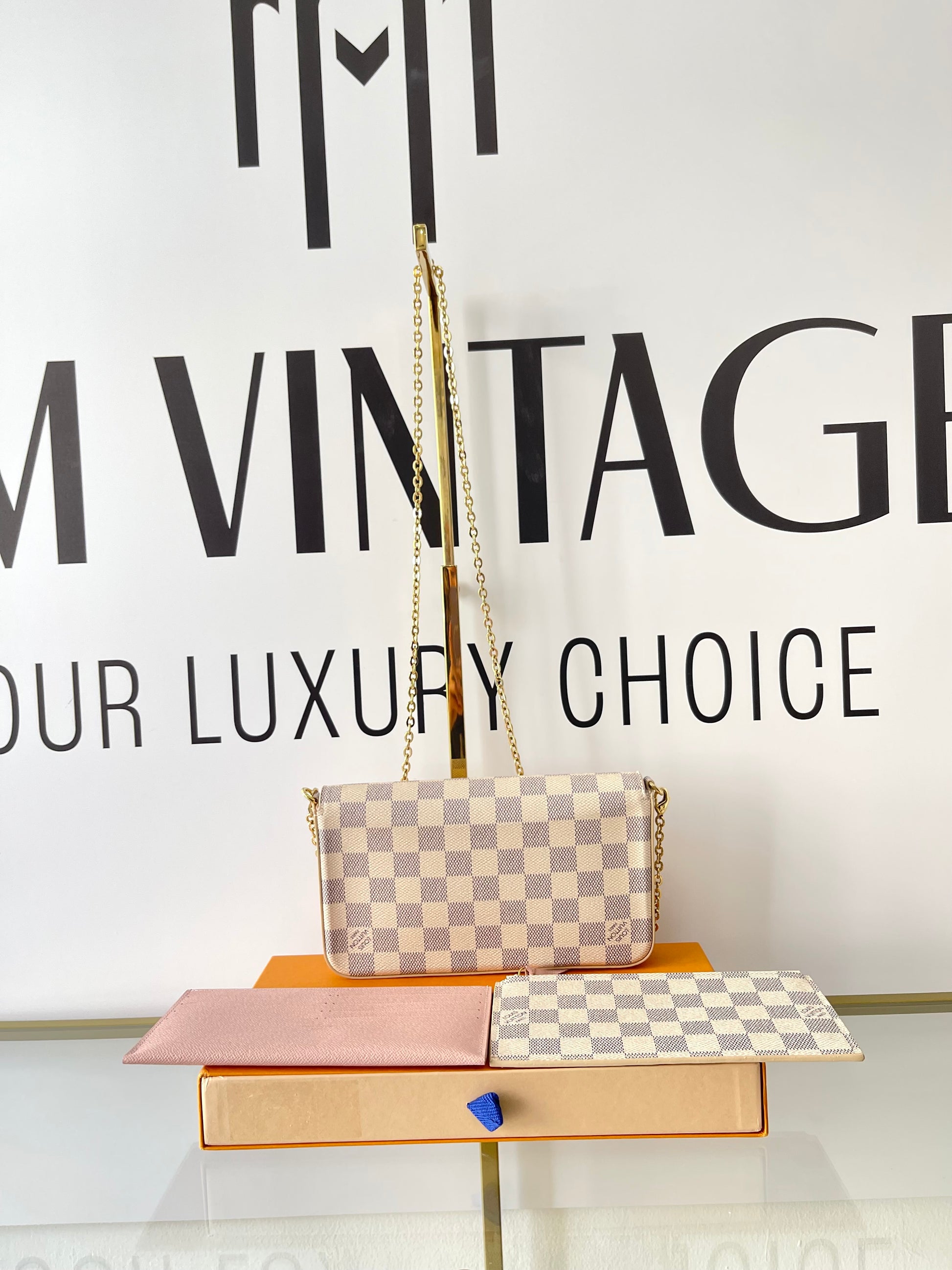Pochette Félicie Damier Azur Louis Vuitton