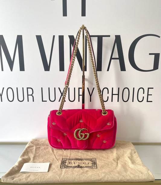 Borsa Marmont 26 Velvet GG Torchon Gucci