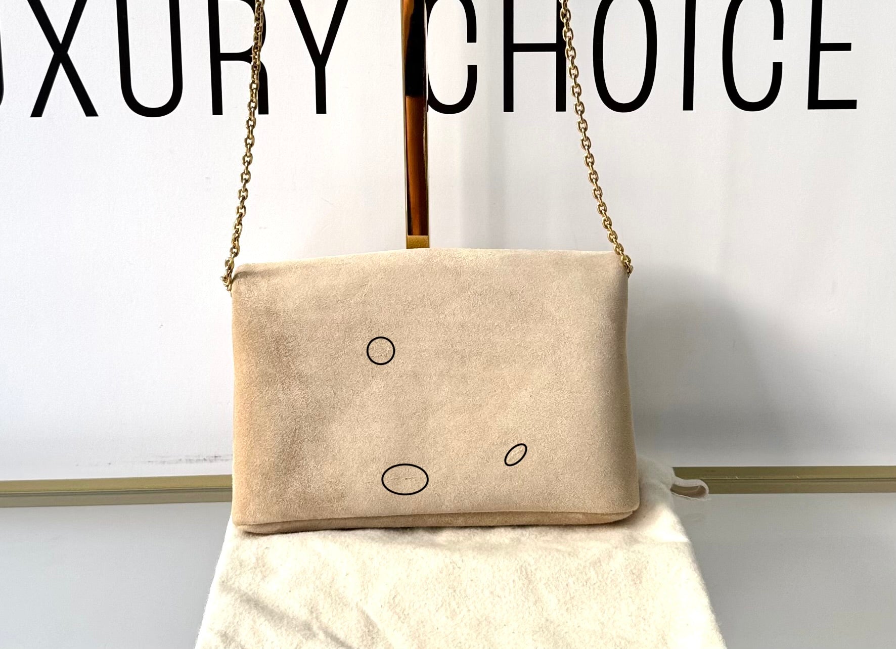 Pochette Cassandre in Suede Saint Laurent