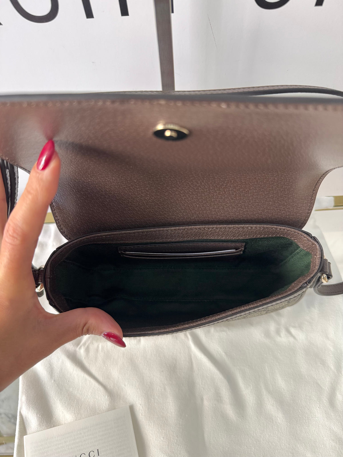 Borsa Ophidia GG Supreme hw oro Gucci