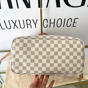 Borsa Neverfull MM Damier Azur Louis Vuitton