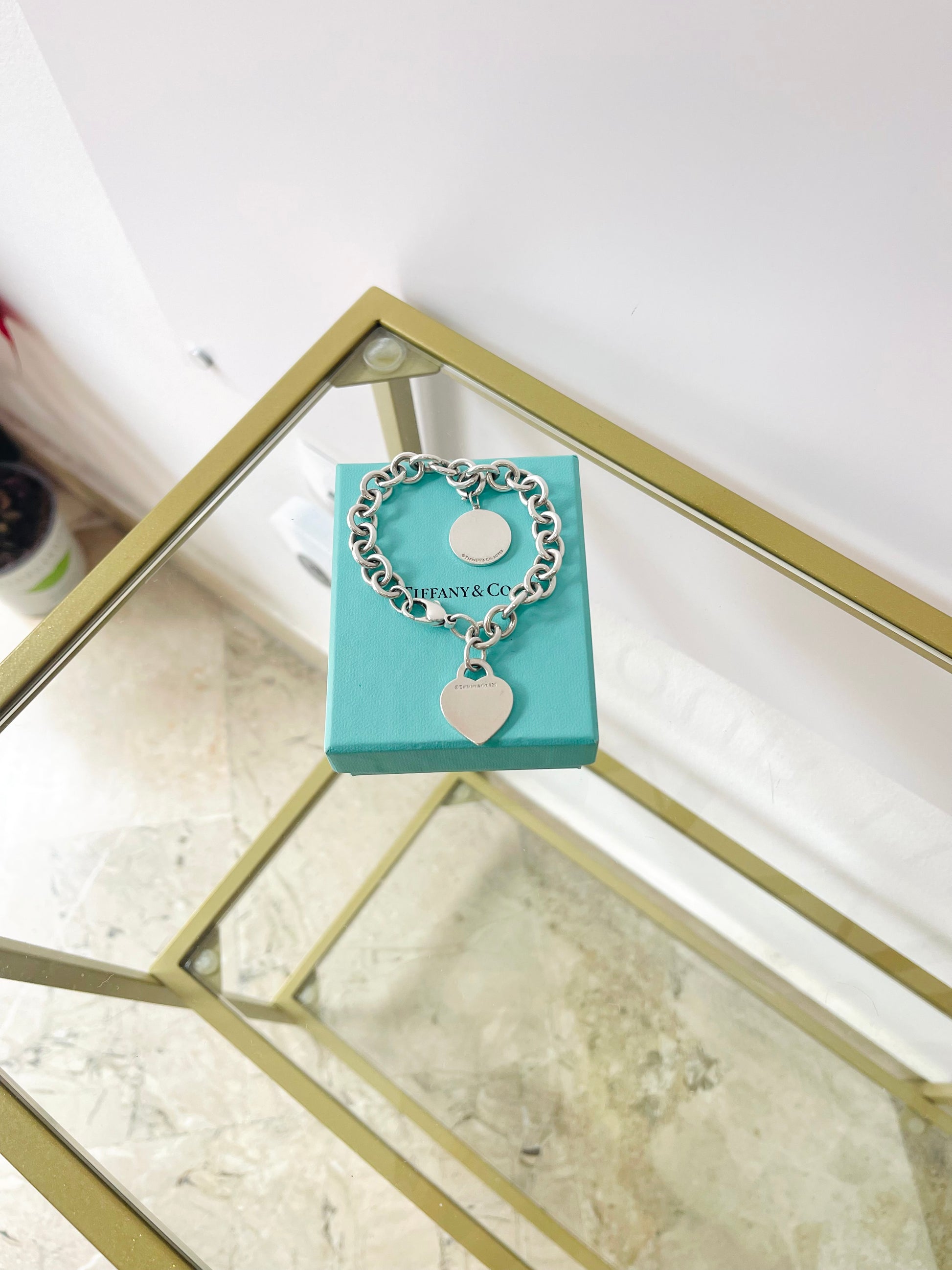 Bracciale a maglie cuore M con ciondolo Beverly Hills Tiffany